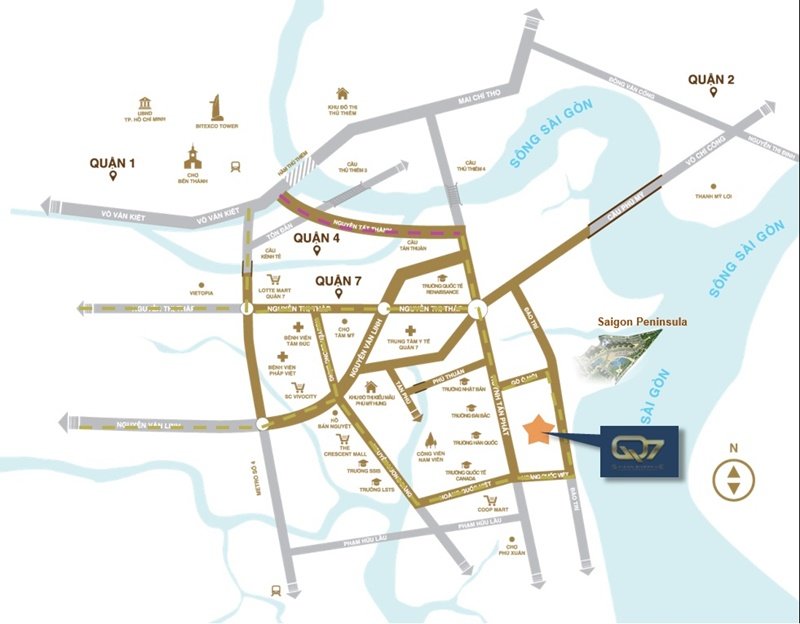 vi tri q7 saigon riverside