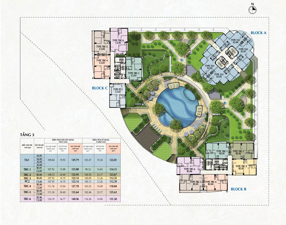 mat bang riverpark premier