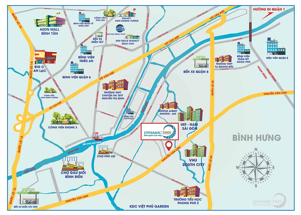 Dynamic Tower 2 vi tri dynamic tower