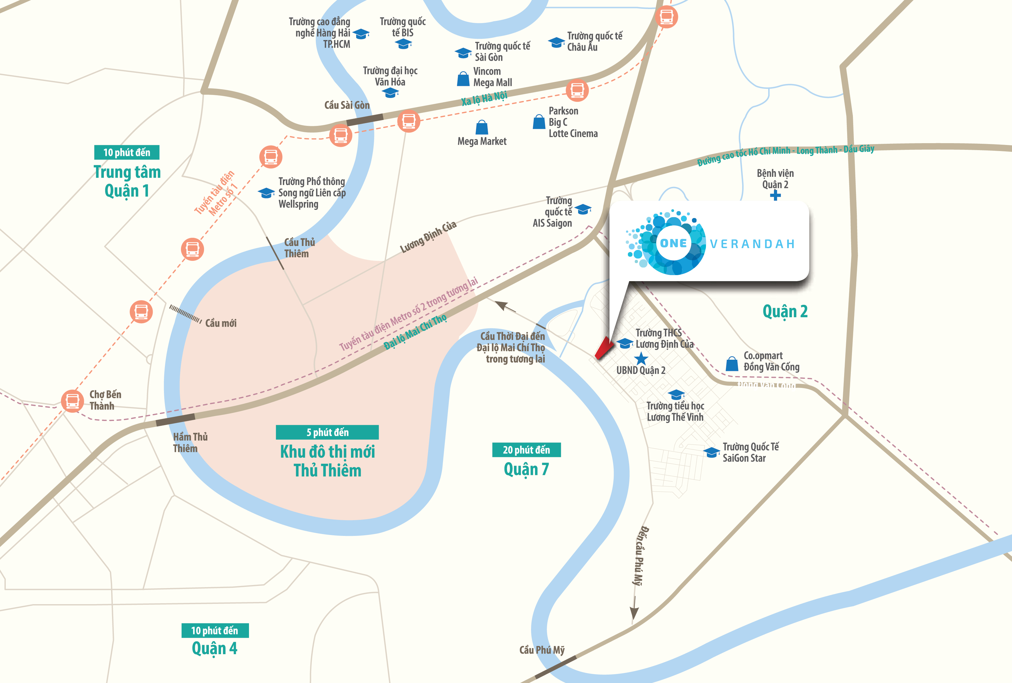 Căn Hộ One Verandah 4 Vị trí One Verandah