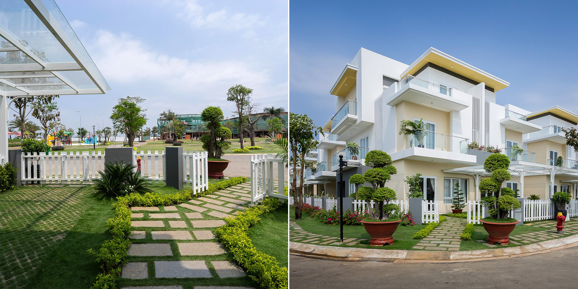 khuôn viên nhà Melosa Garden