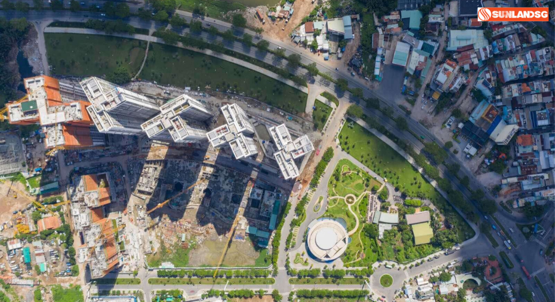 Shophouse Eco Green SaiGon 10 Ảnh Trên Cao Dự Án Eco Green SaiGon