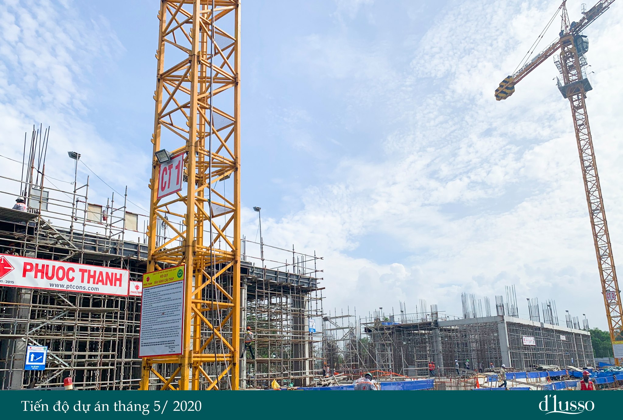 TIẾN ĐỘ THI CÔNG DỰ ÁN D'LUSSO - THÁNG 5/2020 Trong bối cảnh thị trường hiện nay 3 TIEN DO THI CONG DU AN DLUSSO THANG